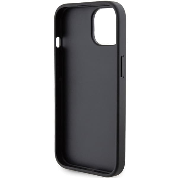 Karl Lagerfeld Saffiano Gripstand iPhone 15 Plus Karl&amp;Choupette Pins růžová - náhled 4