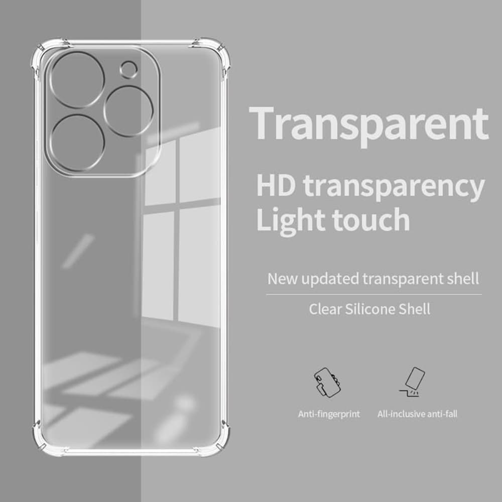 Techsuit Shockproof průhledný silikon Tecno Spark 20 Pro průhledný - náhled 4