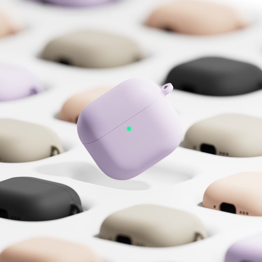 Ringke - silikonové pouzdro - Apple AirPods 4 - světle fialové - náhled 4