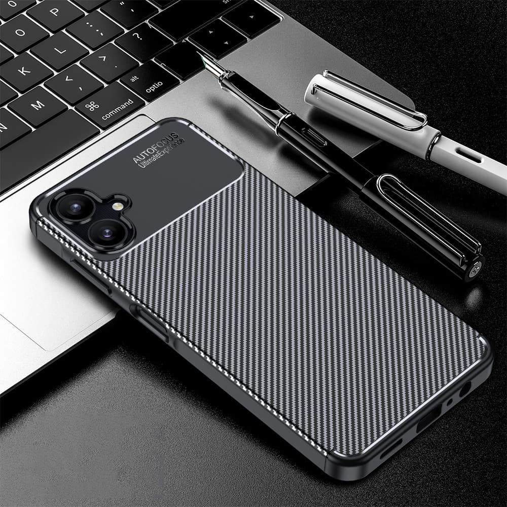 Techsuit CarbonFiber pro Samsung Galaxy A06 černý - náhled 4