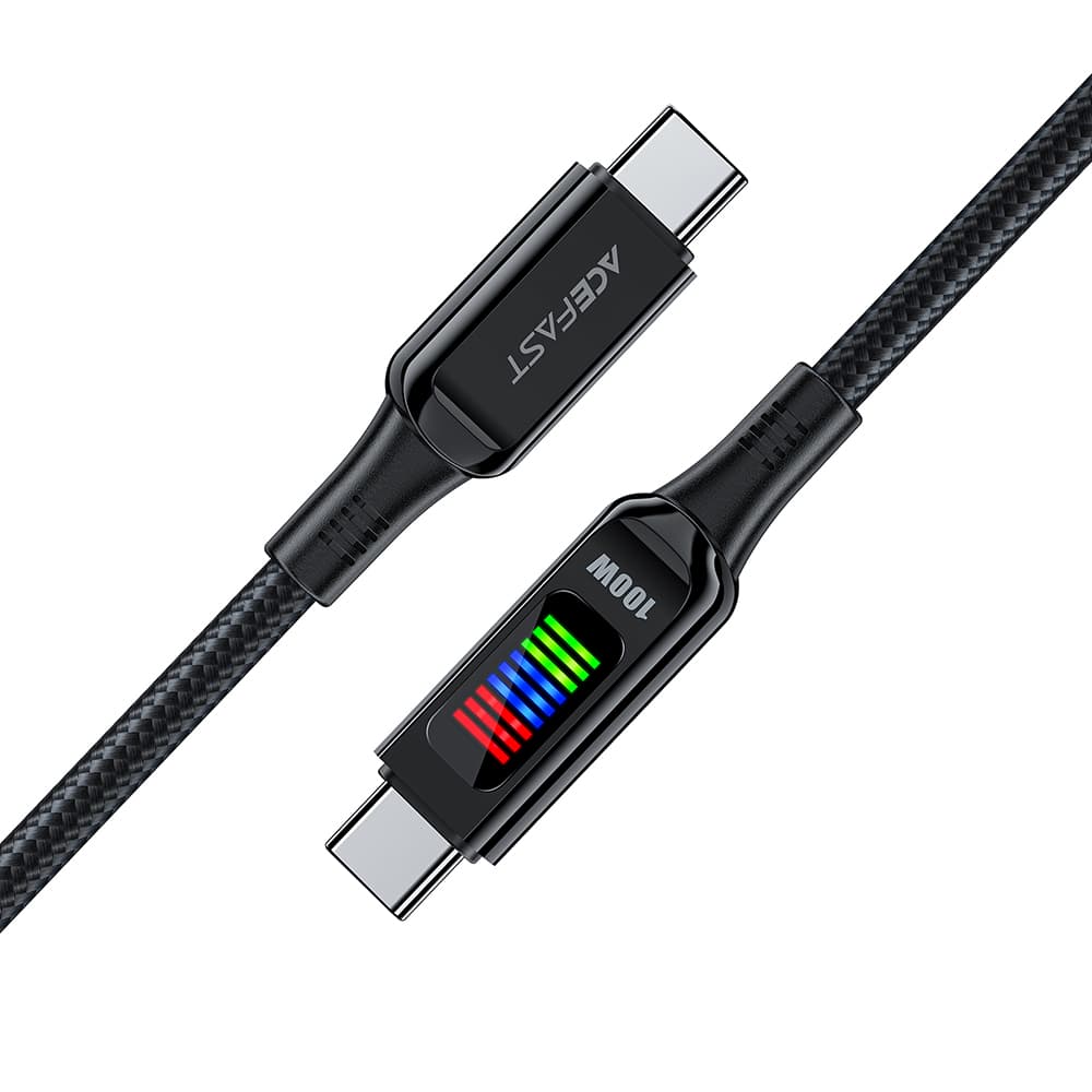 Acefast Datový kabel C7-03 Type-C na Type-C 100W rychlé nabíjení 1.2m černý - náhled 4