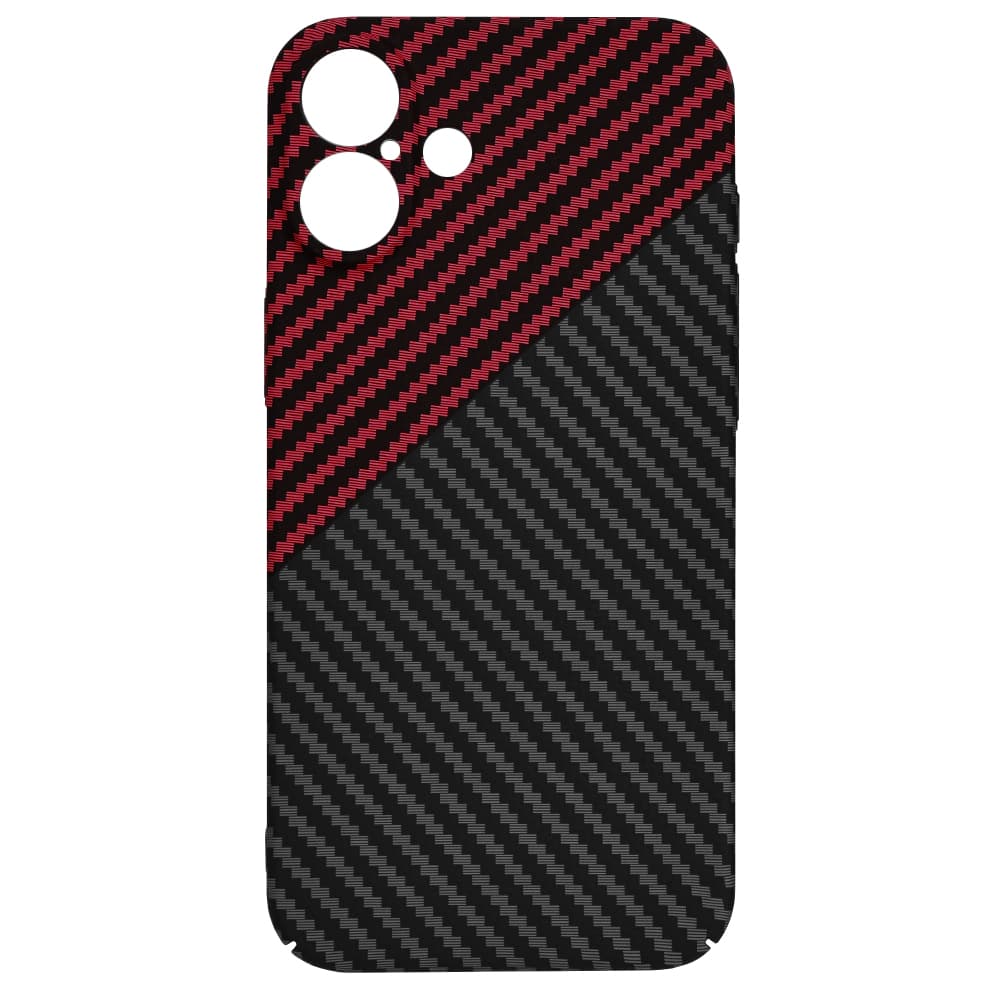 Techsuit Carbonite FiberShell iPhone 16 Plus obal RedVortex - náhled 4