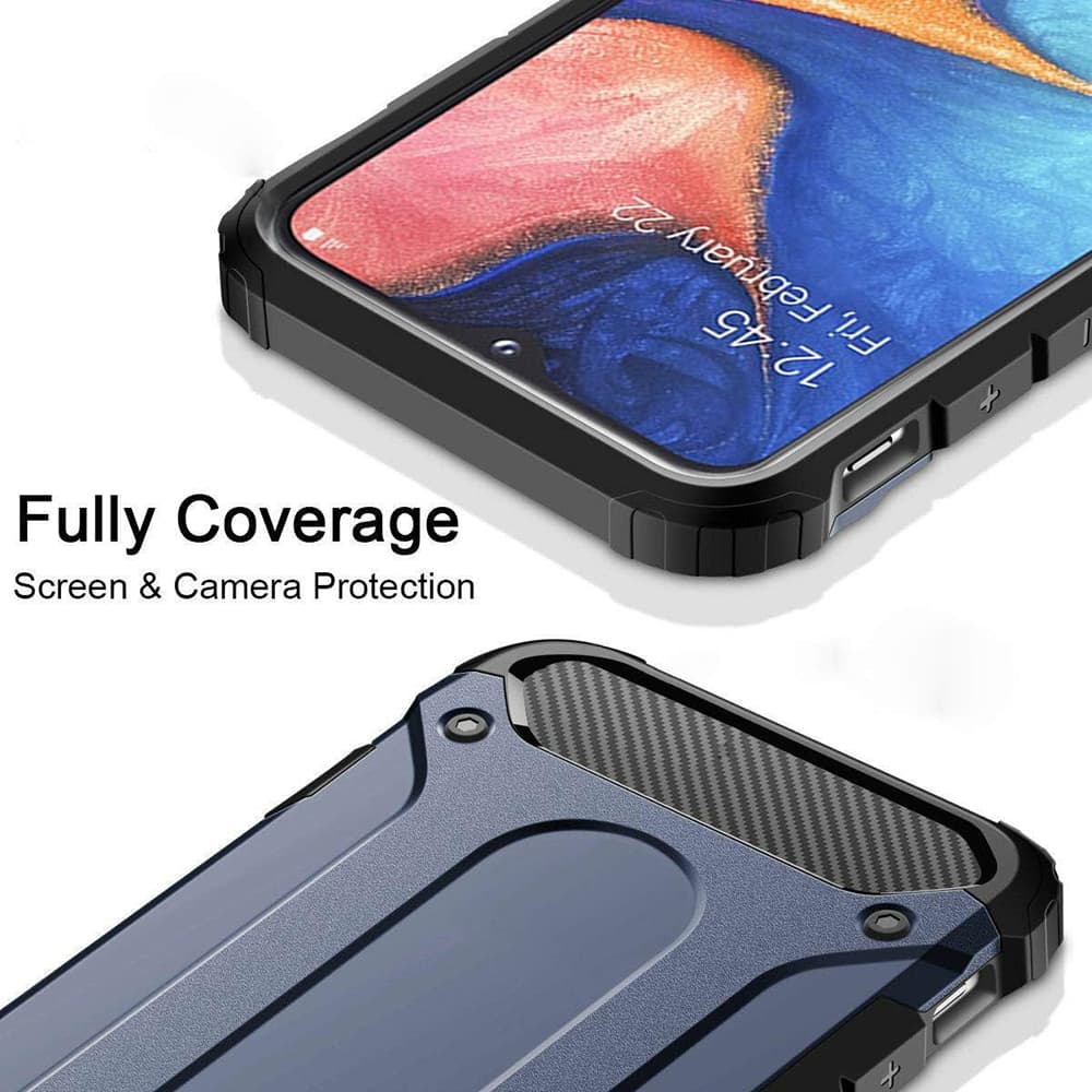 Techsuit Hybridní Ochrana Samsung Galaxy A40 Černá - náhled 4