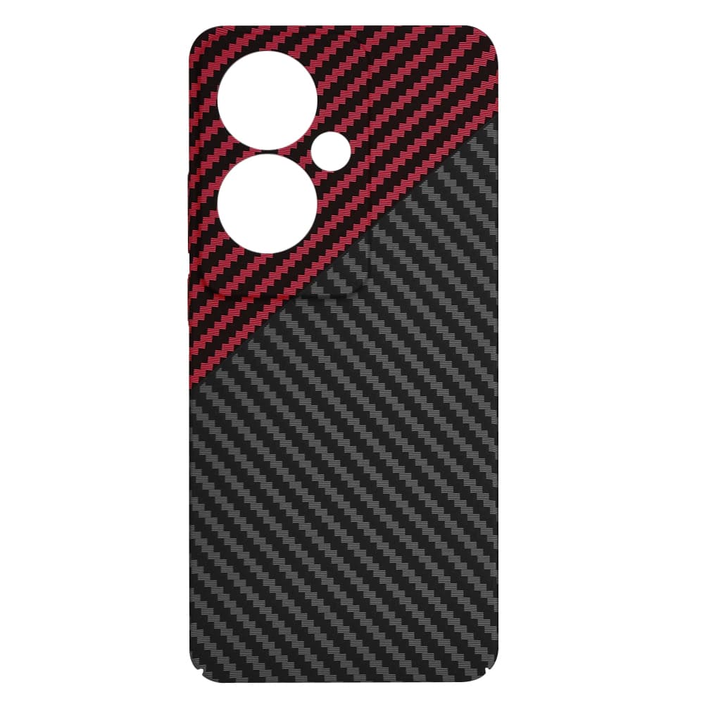 Techsuit Carbonite FiberShell pro Oppo Reno11 F Red Vortex - náhled 4