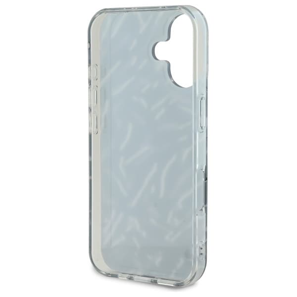 Karl Lagerfeld pouzdro iPhone 16 Plus fialová zebra s popruhem - náhled 4