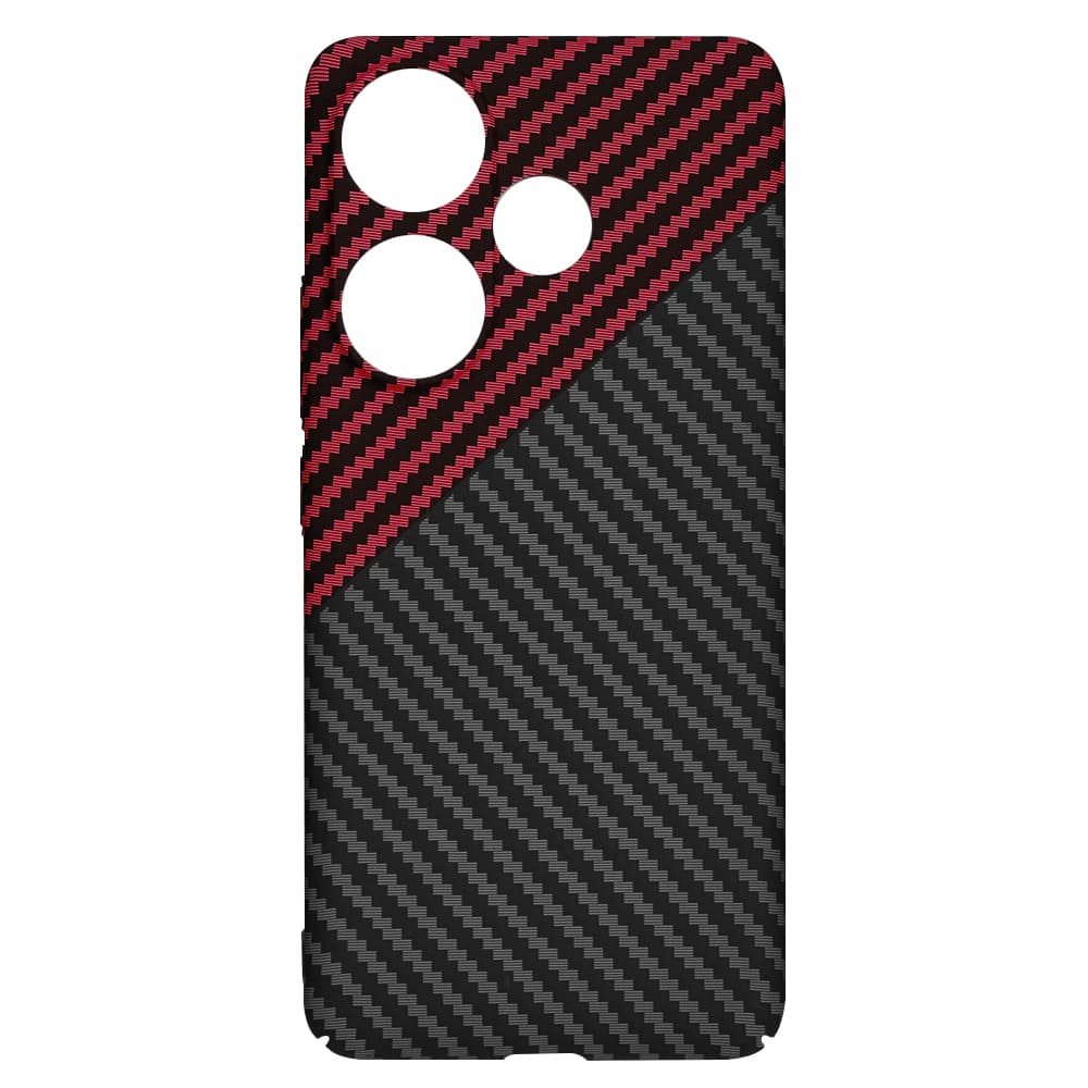 Techsuit Carbonite FiberShell Xiaomi Poco F6 Red Vortex - náhled 4