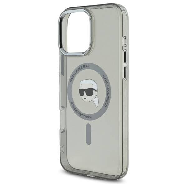 Karl Lagerfeld IML MagSafe iPhone 16 Pro Metalová Karlova hlava - náhled 4