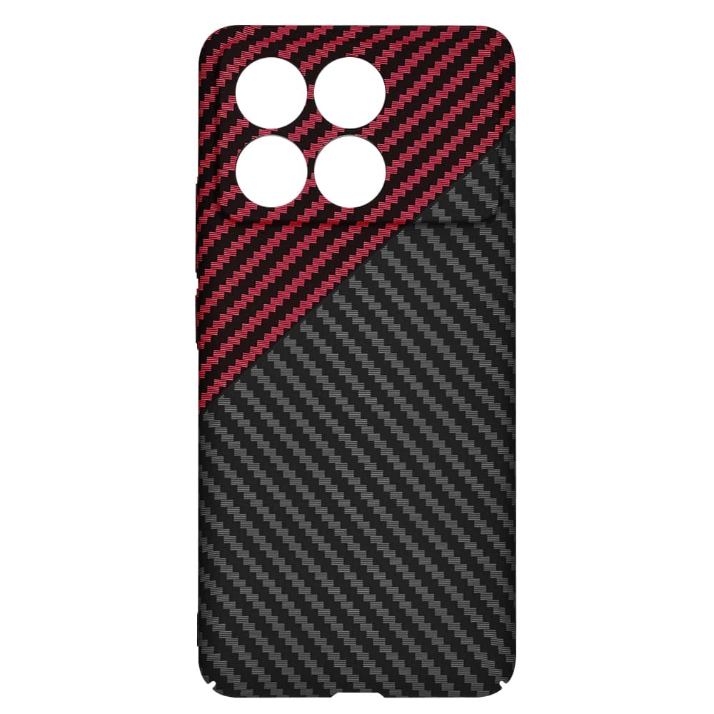 Techsuit Carbonite FiberShell Xiaomi Poco F6 Pro Red Vortex - náhled 4