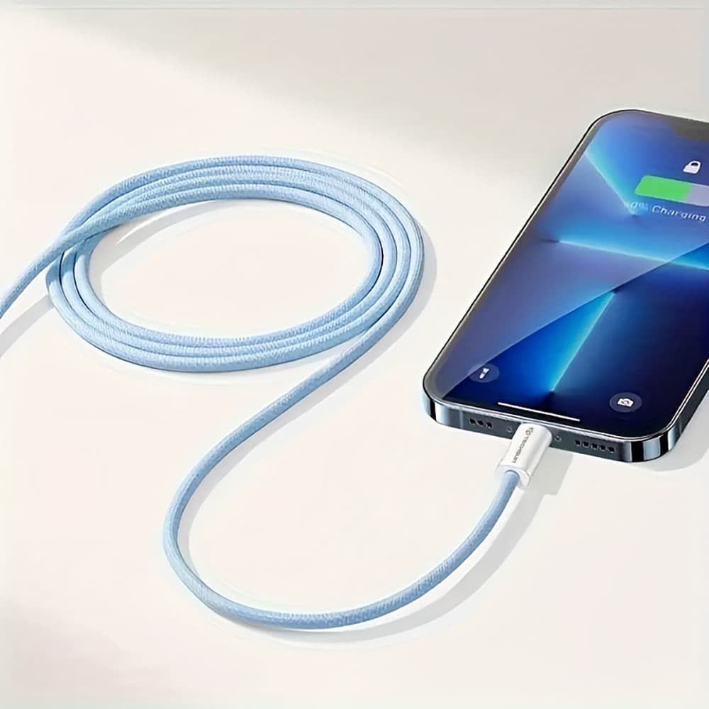 Techsuit Data Cable PCB114D pro Apple Android Type-C 1m růžová - náhled 4