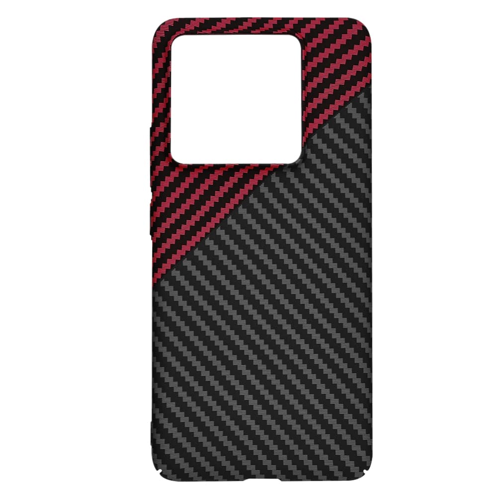 Techsuit Carbonite FiberShell pro Xiaomi 14T Pro v červené Vortex - náhled 4