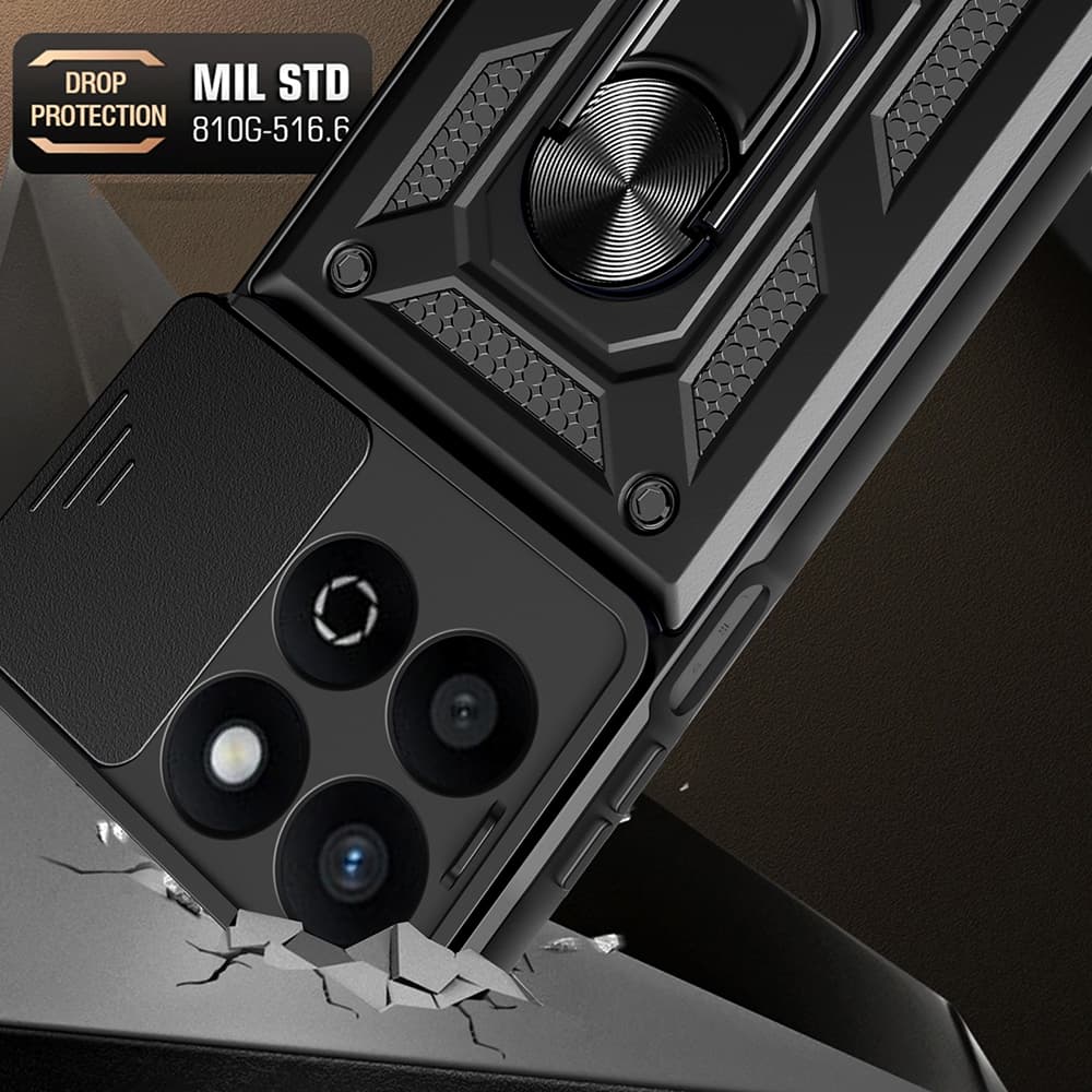 Techsuit CamShield Series Honor 200 Smart X7c černý obal - náhled 4