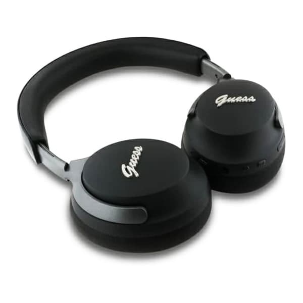 Guess Wireless Headphones Metal Script Logo Bluetooth ANC On-ear černá - náhled 4