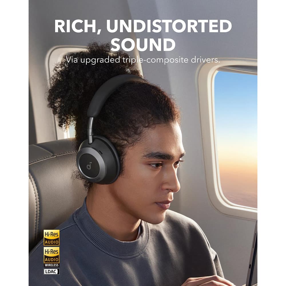 Anker bezdrátová sluchátka SoundCore Space One Pro černá - náhled 4