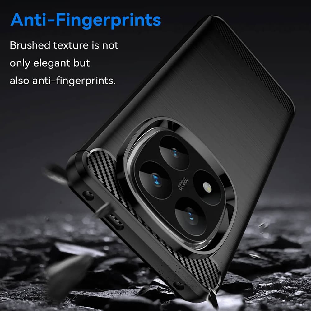 Pouzdro Techsuit Carbon Silicone pro Xiaomi Redmi Note 14 Pro 5G Poco X7 černé - náhled 4