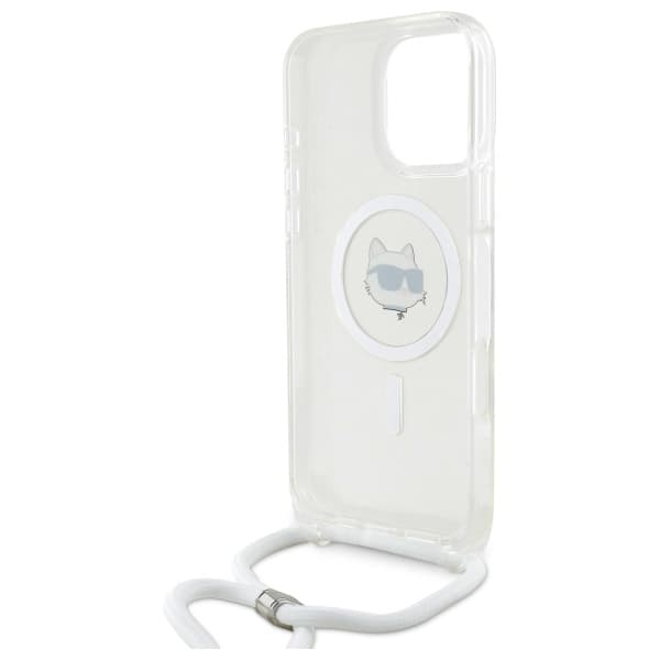Karl Lagerfeld IML Crossbody MagSafe iPhone 16 průhledný Choupette's Head - náhled 4