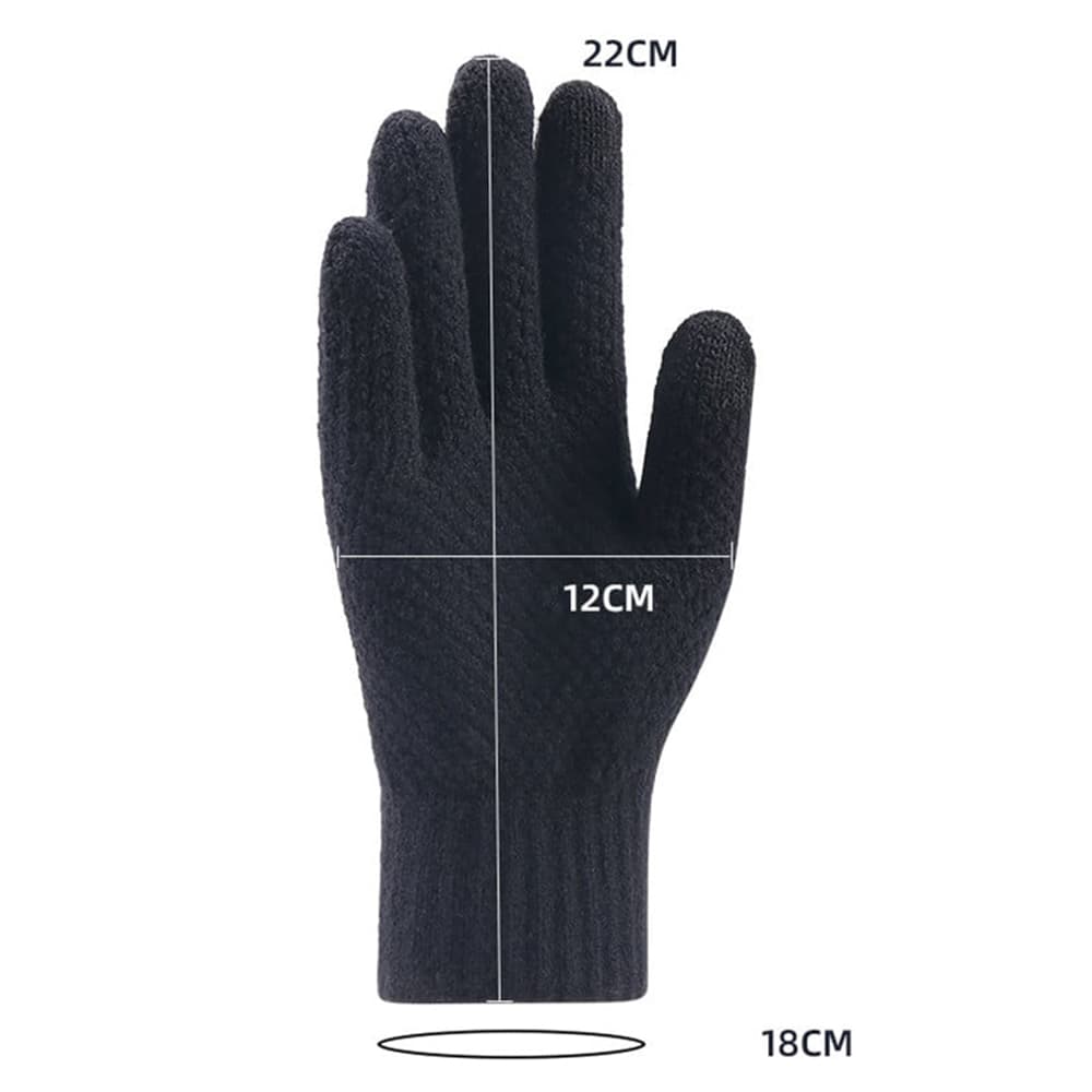 Rukavice Techsuit ST0013 z akrylu velikost 22 cm šedé - náhled 4
