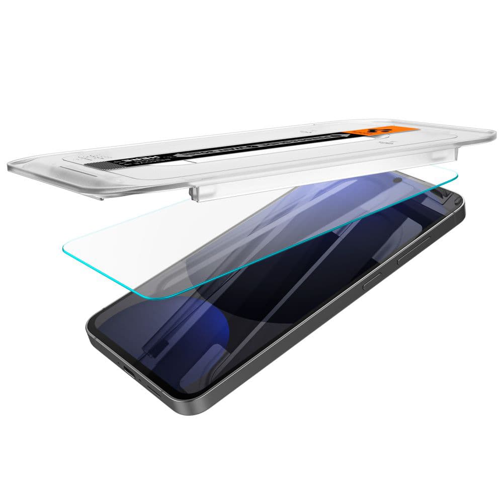 Spigen Glas.tR EZ-FIT (2 balení) Samsung Galaxy S24 FE / A56 5G průhledný - náhled 4