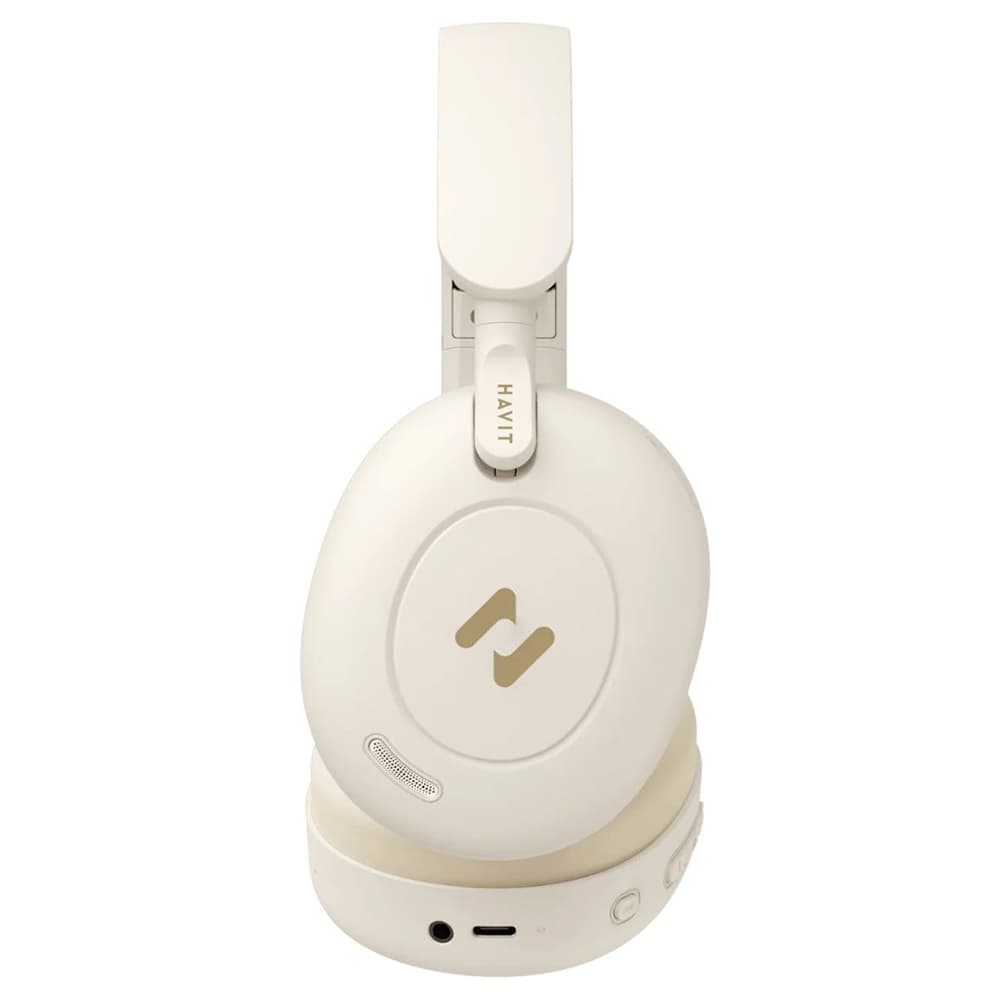 Havit Bezdrátová sluchátka H655BT Pro s pouzdrem Bluetooth 5.3 béžová - náhled 4