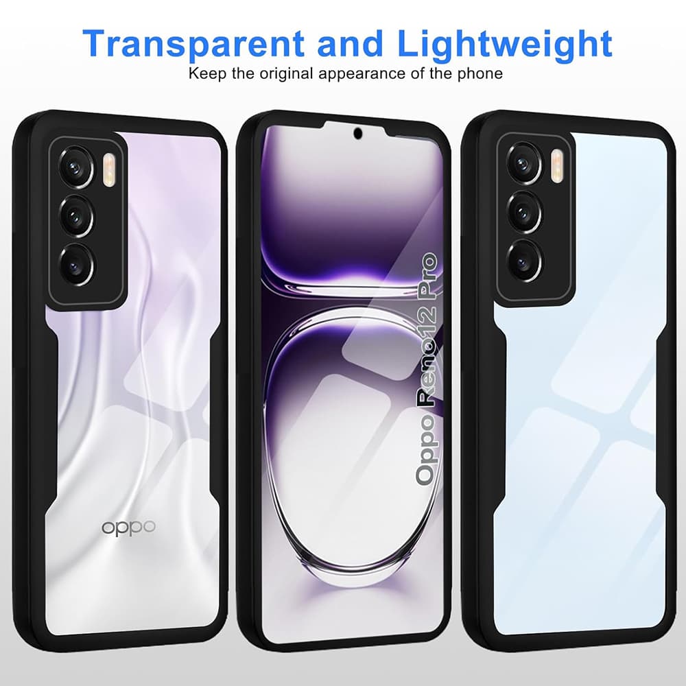 Techsuit ColorVerse 360 Series s ochranou displeje pro Oppo Reno12 Pro černý - náhled 4