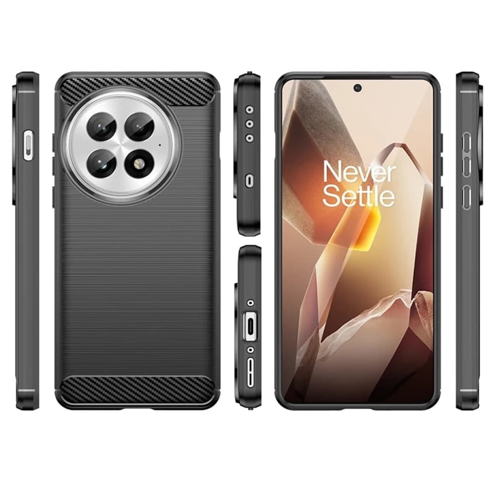 Techsuit Carbon Silicone pro OnePlus 13 černá - náhled 4