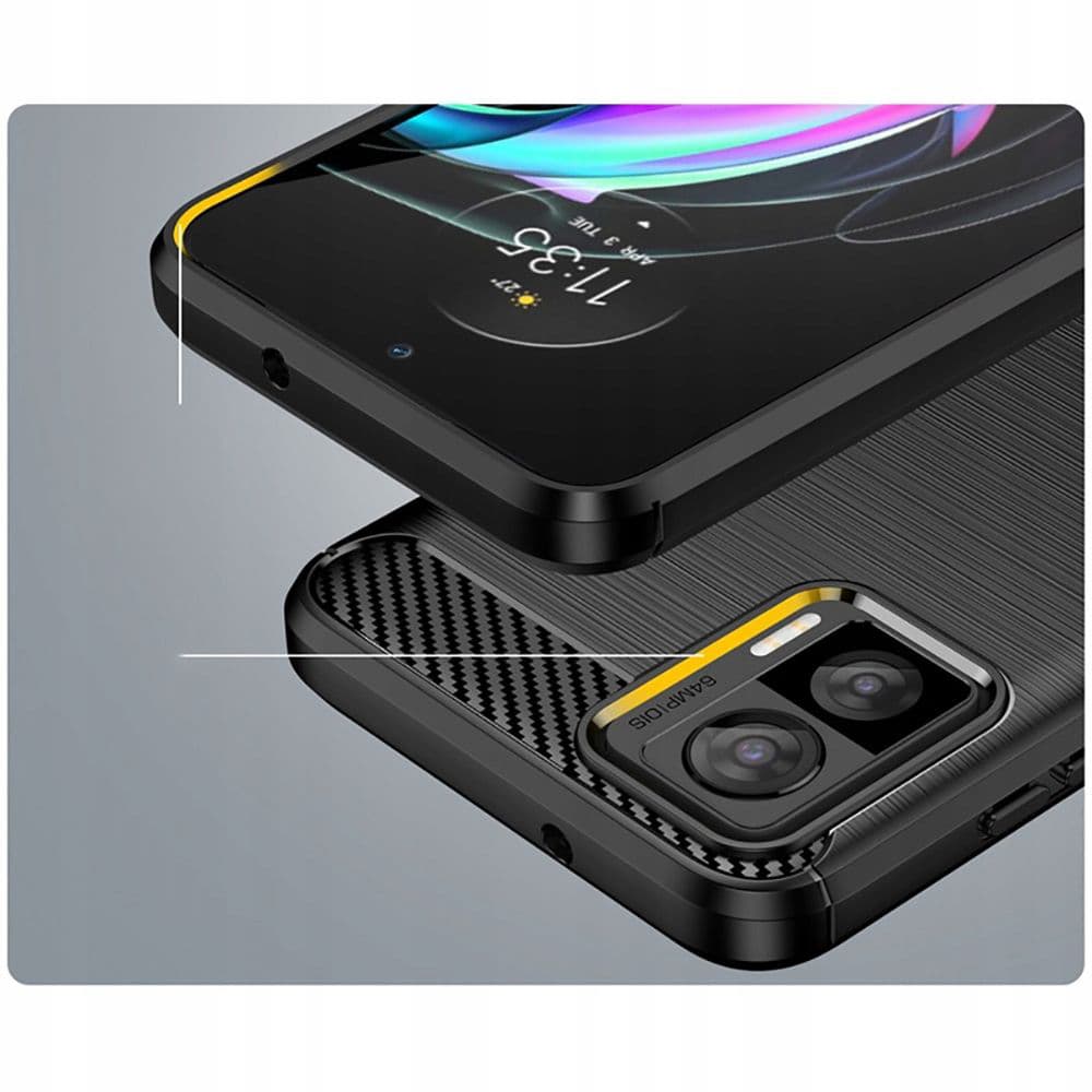 Techsuit Karbon Silikon Motorola Edge 30 Neo Černý - náhled 4