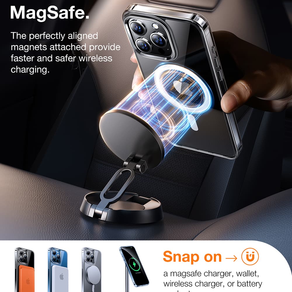 Torras Diamond MagSafe Series iPhone 15 Pro Max průhledný obal - náhled 4