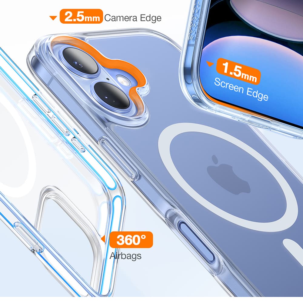 Torras Diamond MagSafe Series iPhone 16 průhledný - náhled 4