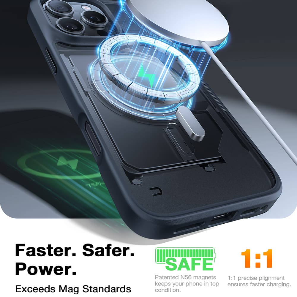 Torras Guardian Magnetic Series pro iPhone 16 Pro černý - náhled 4