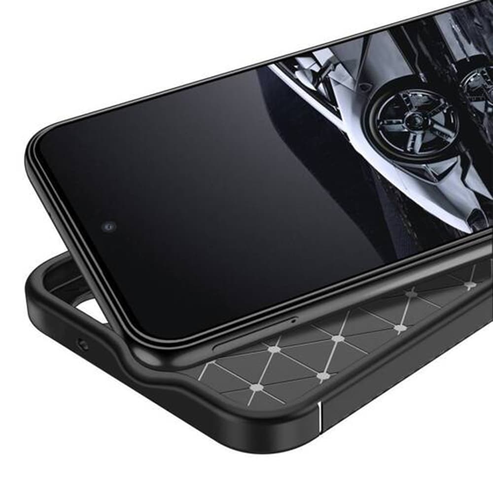 Techsuit CarbonFiber pro Samsung Galaxy S25 černý - náhled 4