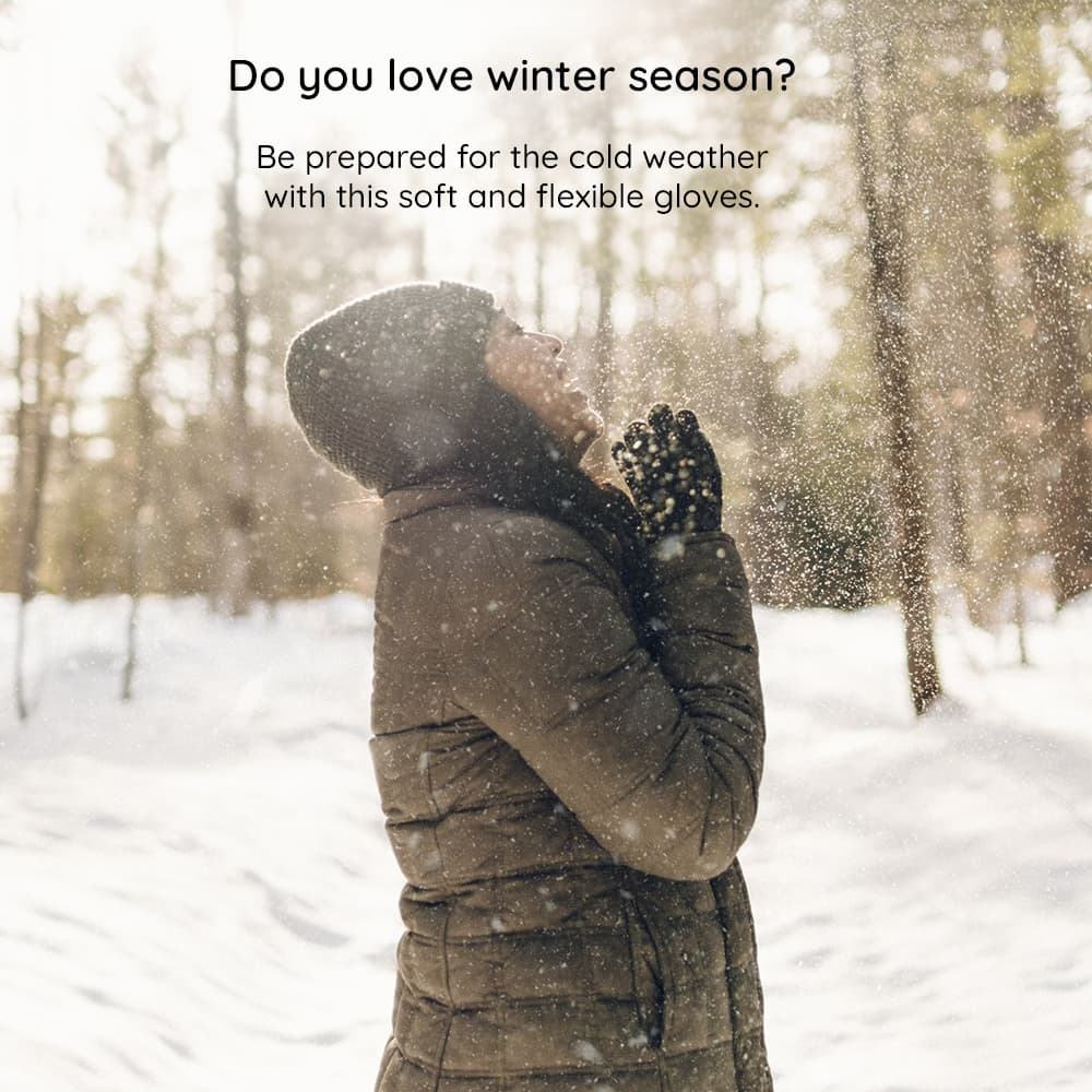 Iwarm Gloves ST0018 Premium vlna s protiskluzovými detaily velikost 23cm šedá - náhled 4