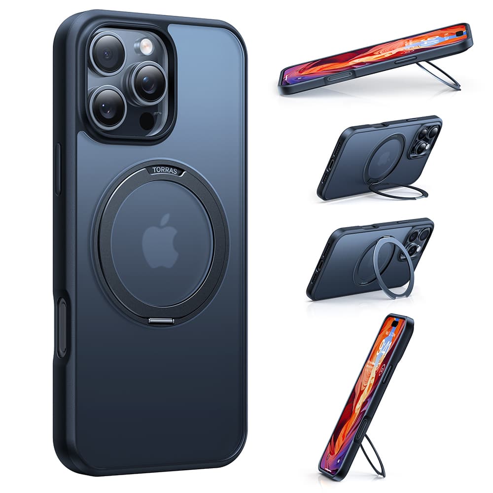 Torras Ostand Pro MagSafe Series iPhone 16 Plus černá - náhled 4