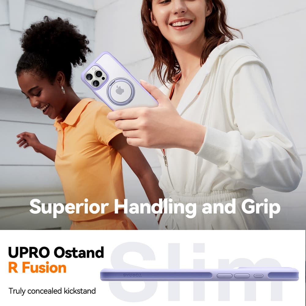 Torras Ostand R Fusion MagSafe Series pro iPhone 16 Pro Max černá - náhled 4