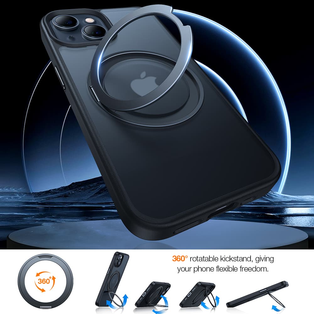 Torras Ostand Pro MagSafe Series iPhone 15 černý - náhled 4