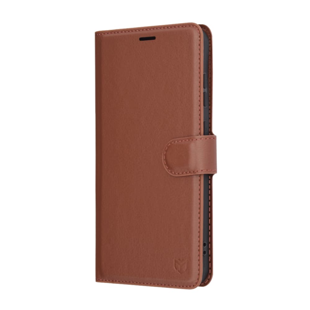 Kožené pouzdro Techsuit Samsung Galaxy S25 Plus hnědé - náhled 4