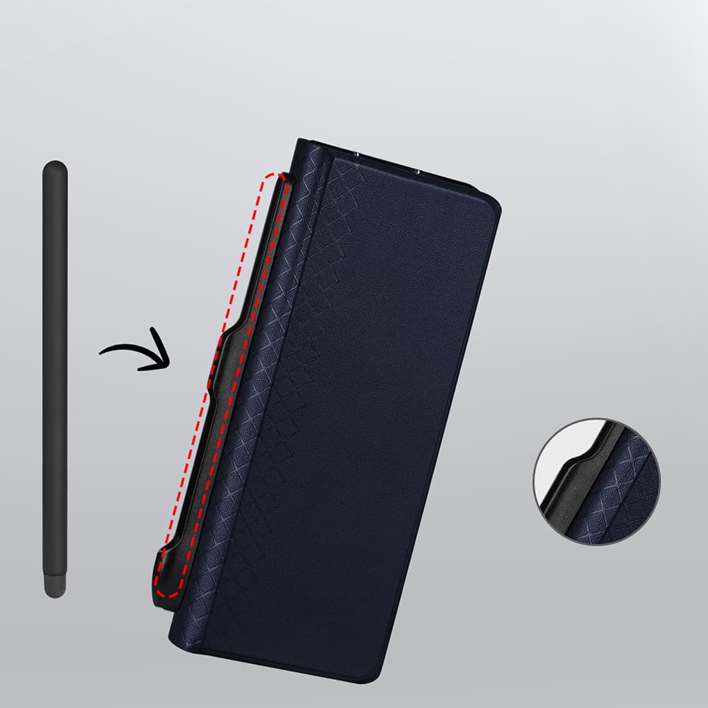 Dux Ducis Bril s držákem na tužku Samsung Galaxy Z Fold SE černá - náhled 4