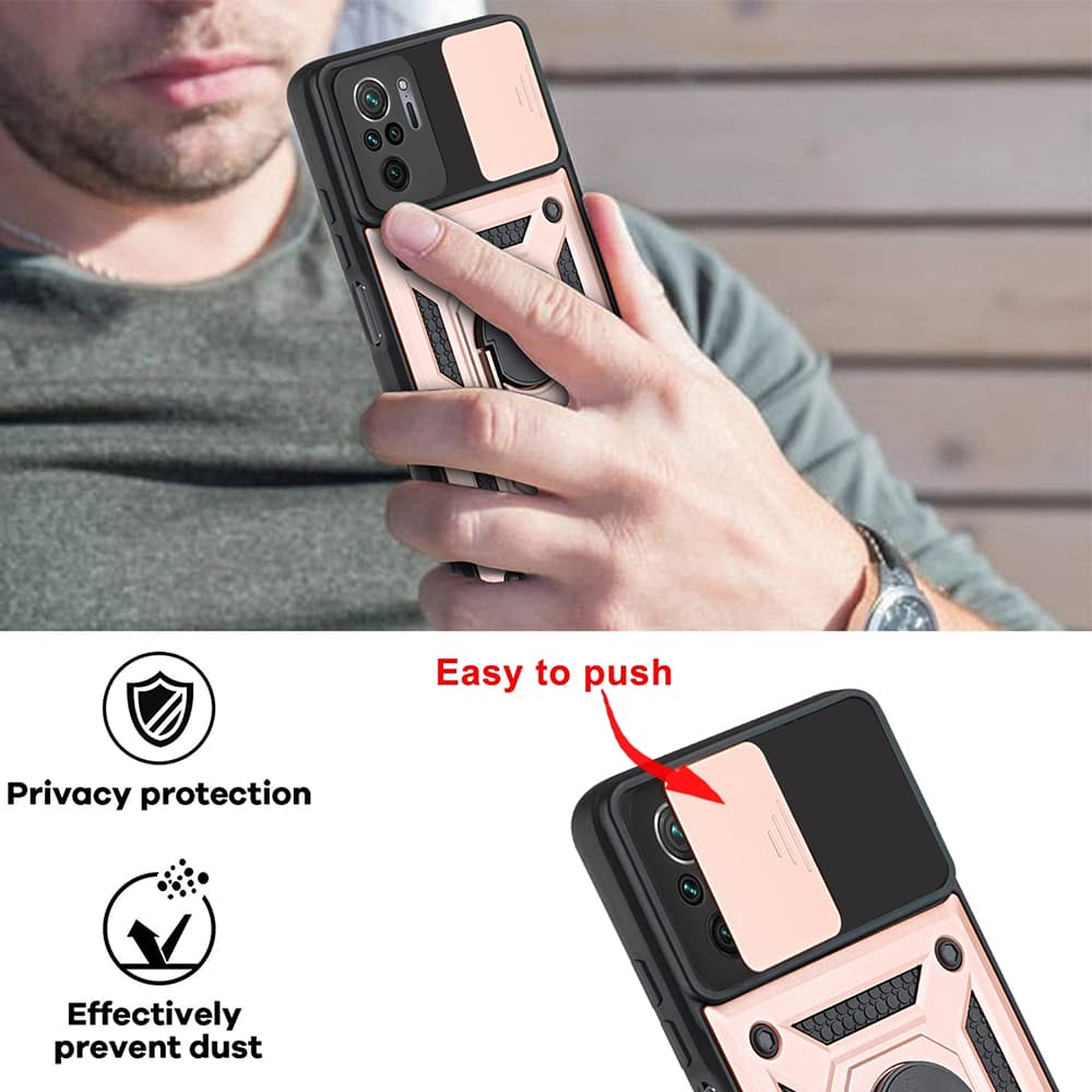 Techsuit CamShield Series pro Xiaomi Redmi Note 10 4G Note 10S Poco M5s černá - náhled 4
