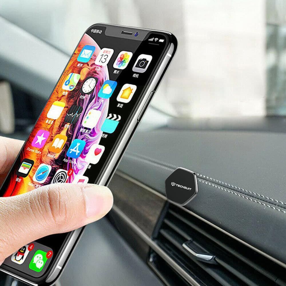 Techsuit Phone Holder Tiny Series (HOLD210-C) magnetický držák na palubní desku černý - náhled 4