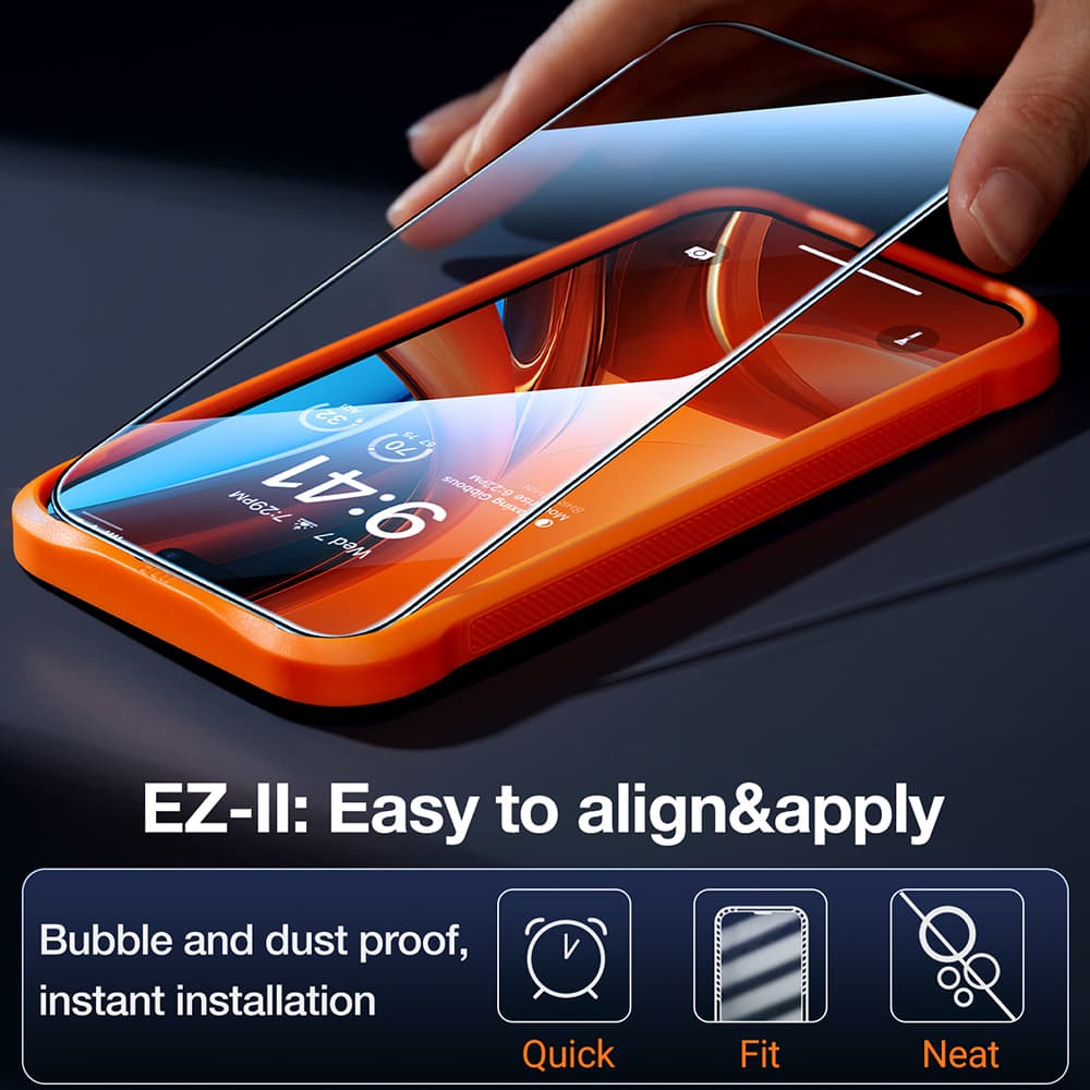Torras GlassGo Epic Privacy iPhone 15 Pro Max černý - náhled 4