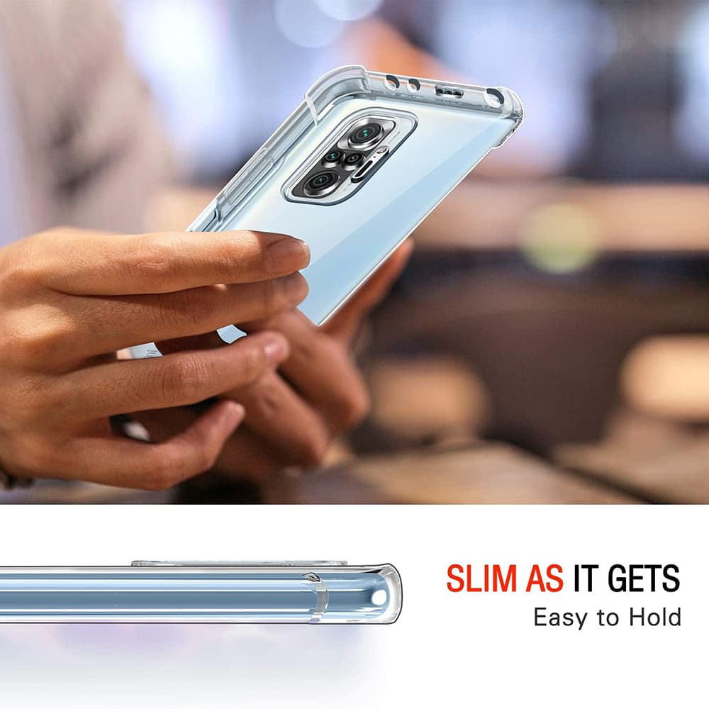 Techsuit Shockproof průhledný silikon pro Xiaomi Redmi Note 10 4G Note 10S Poco M5s průhledný - náhled 4