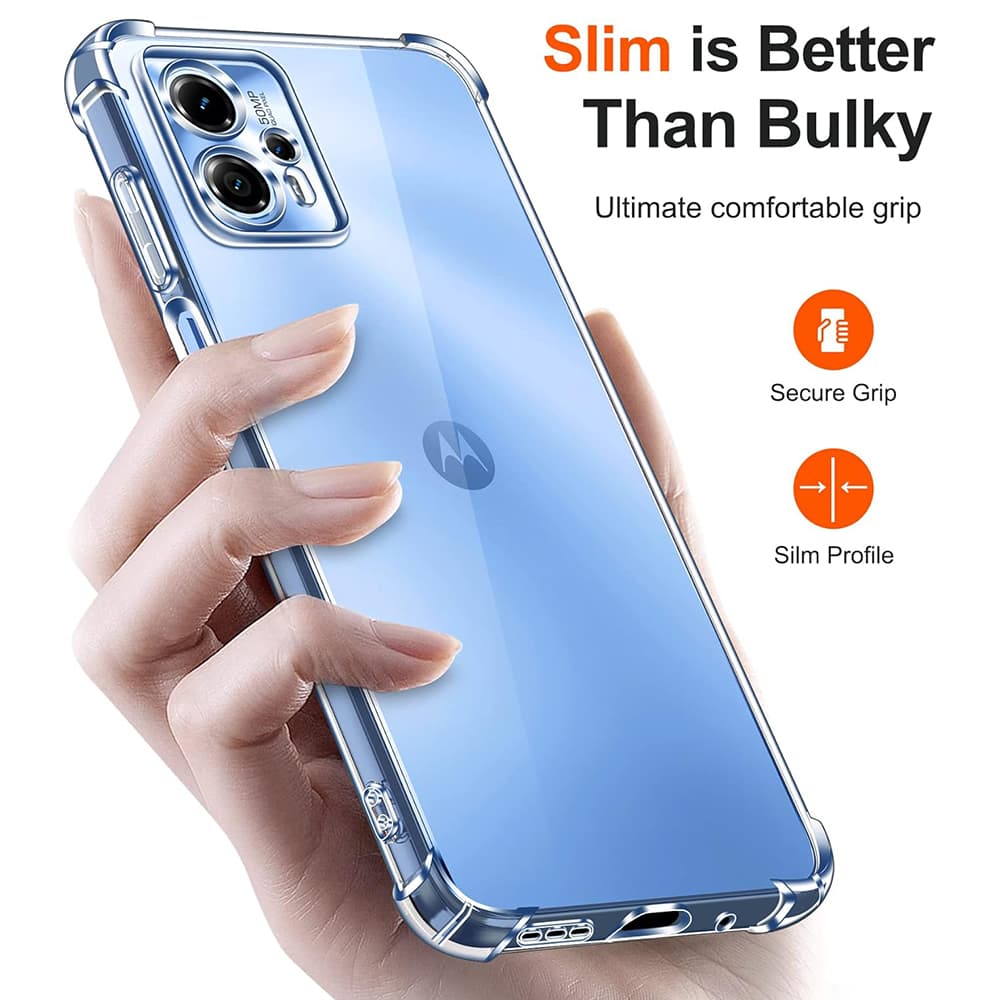 Techsuit Shockproof průhledný silikonový obal Motorola Moto G05 E15 průhledný - náhled 4