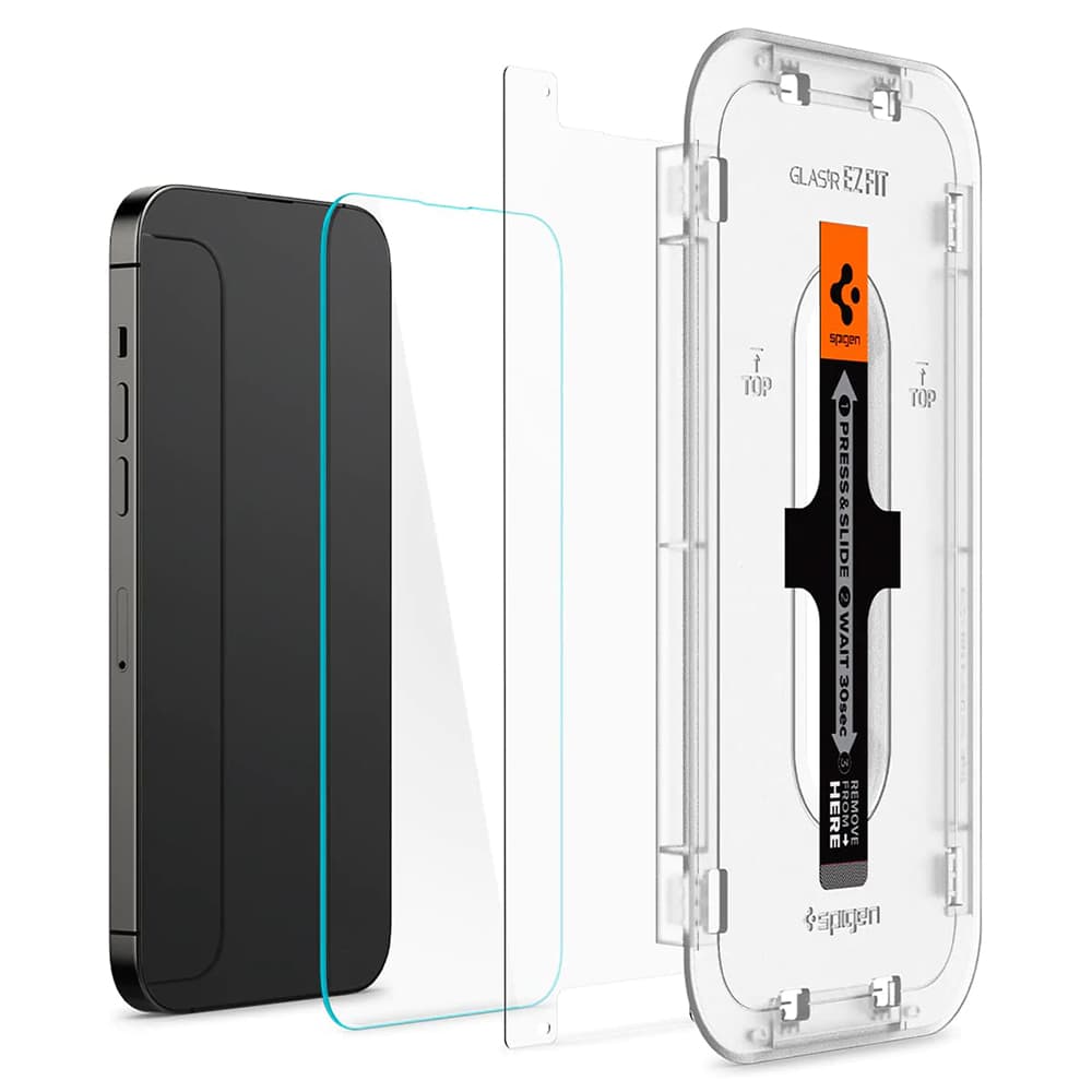 Spigen Glas.tR EZ-FIT 2 kusy iPhone 14 Pro Průhledné - náhled 4