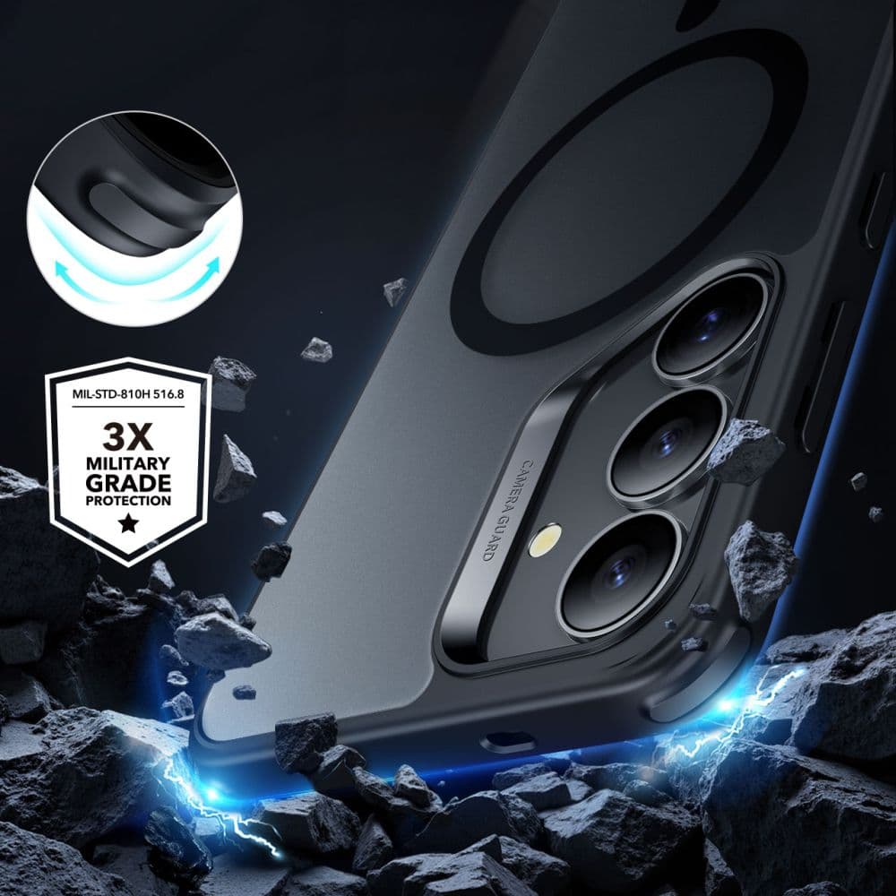 ESR Classic Hybrid HaloLock pro Samsung Galaxy S25 Plus v matné černé - náhled 4