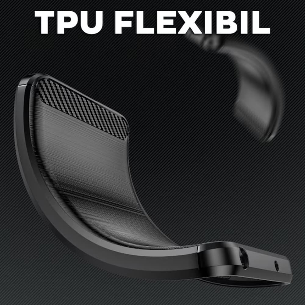 Techsuit Carbon Silicone pro OnePlus 13R černá - náhled 4