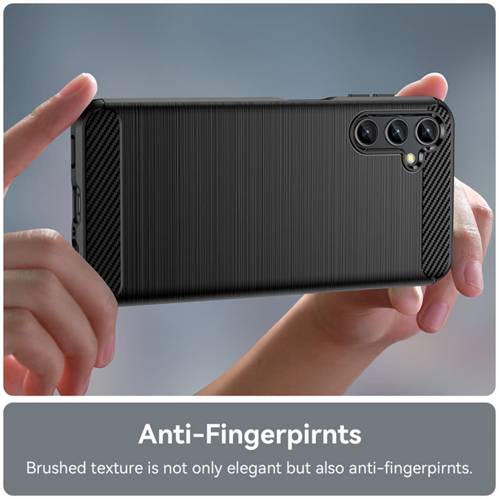 Techsuit Karbon Silikon Samsung Galaxy A14 4G A14 5G Černý - náhled 4