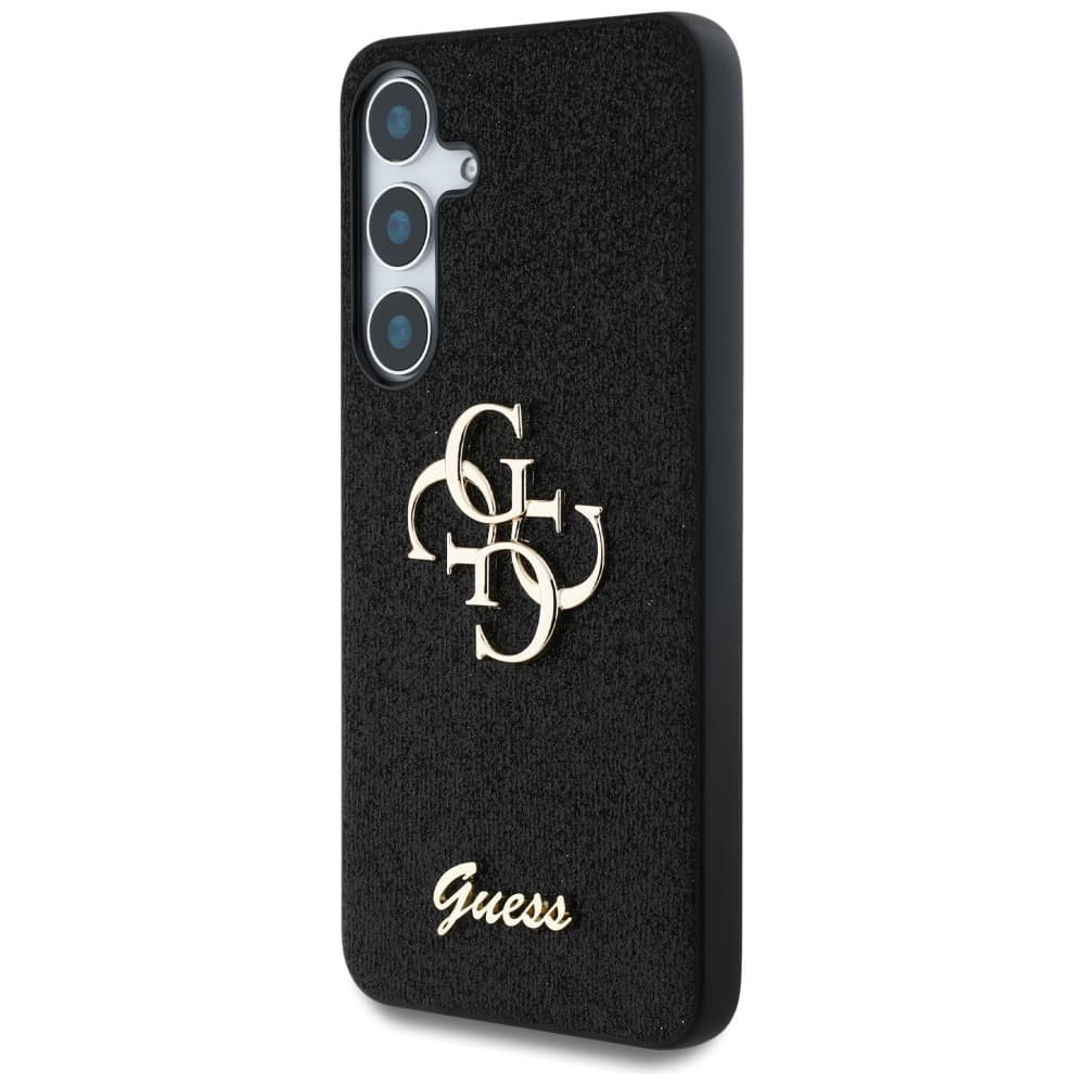 Guess Glitter Script Big 4G Logo GUHCS25SHG4SGK Samsung Galaxy S25 černá - náhled 4