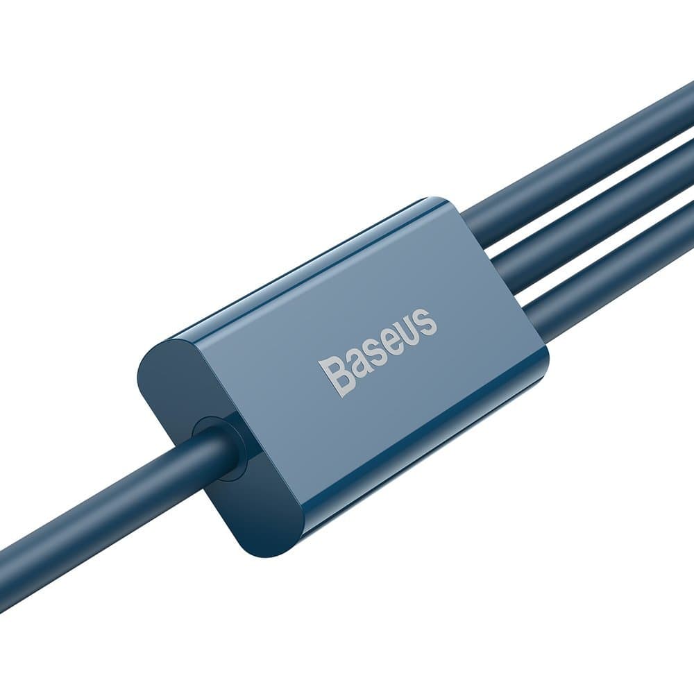 Baseus Datový kabel Superior Series CAMLTYS-03 USB na 3v1 1.5m Modrý - náhled 4