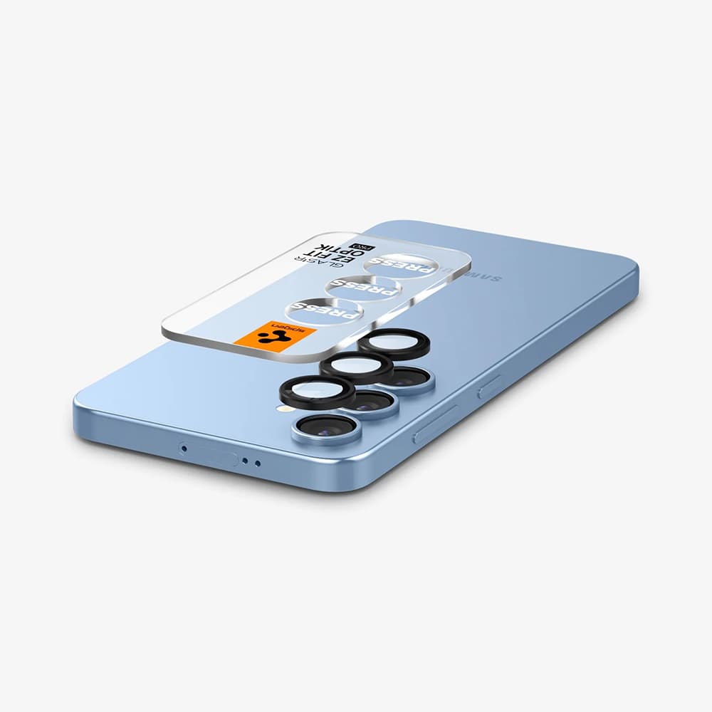 Spigen Optik.tR EZ Fit Pro sklo na kameru (2 ks) Samsung Galaxy S25 černá - náhled 4