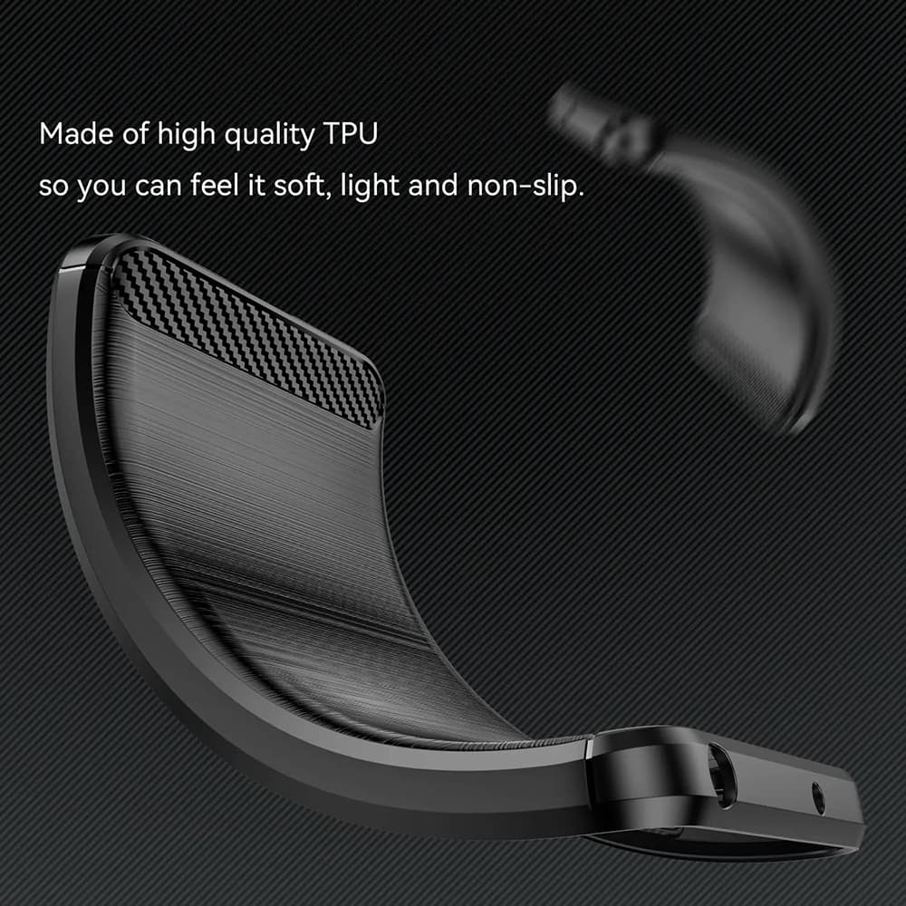 Techsuit Carbon Silicone pro Xiaomi Redmi Note 14 Pro 4G modrý - náhled 4