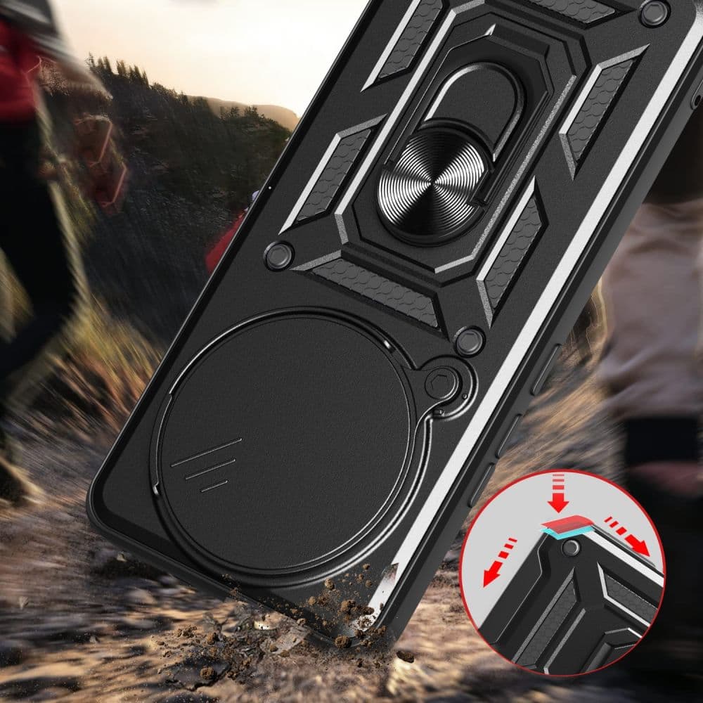 Techsuit – řada CamShield – Xiaomi Redmi Note 14 Pro 4G – černá - náhled 4