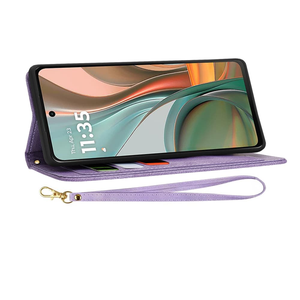 Pouzdro Techsuit FlipCraft pro Motorola Moto G75 Tajemná fialová - náhled 4